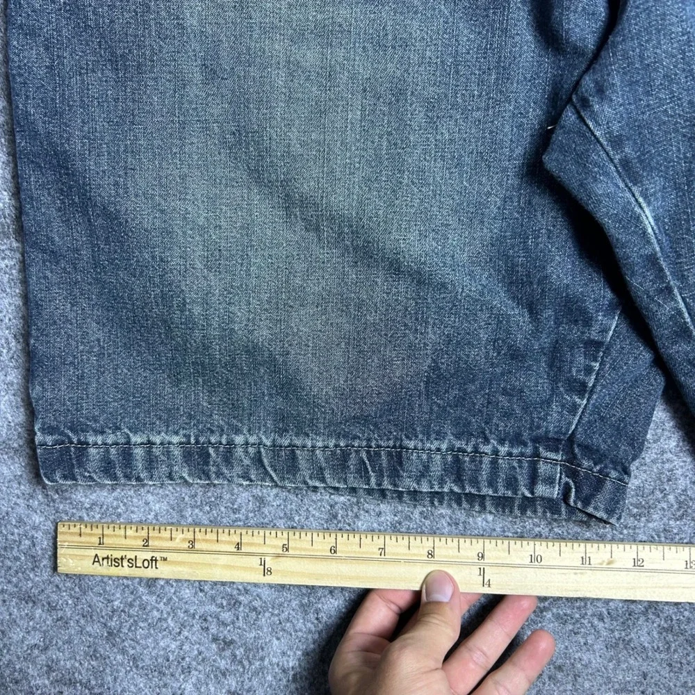 Wrangler Carpenter Denim Shorts Blue Baggy Skater Jorts Size 36 Vintage 90s Goth